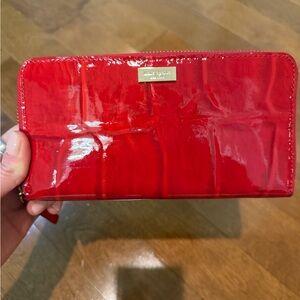 Kate Spade Cherry Red Patent Leather Clutch